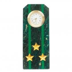 Часы-погон "Полковник прокуратуры РФ" камень змеевик