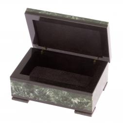 Шкатулка из камня серафинит 9х6х4 см