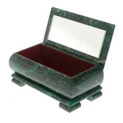 Шкатулка из змеевика 16х8х7,5 см