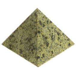 Пирамида 7,5х7,5х6,5 см камень змеевик