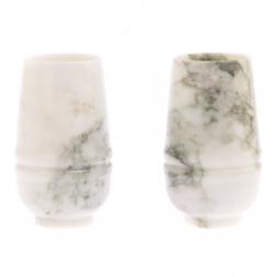 Набор стаканов "Семья" из газганского мрамора 2 шт 6,5х11 см