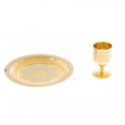 Водочный набор "На посошок" рюмка с тарелкой 40 мл Златоуст