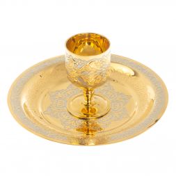 Водочный набор "На посошок" рюмка с тарелкой 40 мл Златоуст