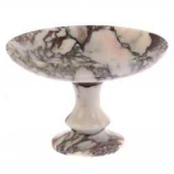 Фруктовница из саянского мрамора 24,5х16 см