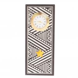 Часы "Погон генерал" цвет серебро камень змеевик прямоугольные