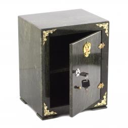 Сейф большой змеевик темно-зеленый 21,5х18х27,5 см