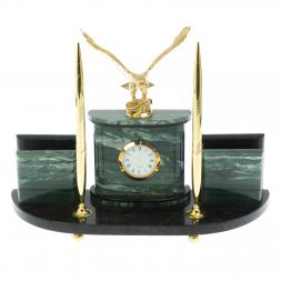 Письменный прибор "Орел" из офиокальцита