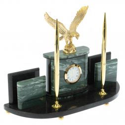 Письменный прибор "Орел" из офиокальцита