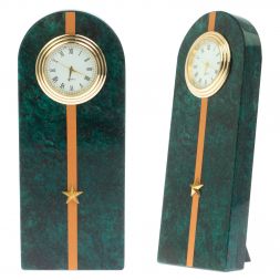 Часы "Погон младший лейтенант МЧС" камень змеевик