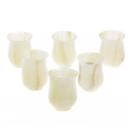 Набор стаканов из оникса 210 мл 7х7х9,5 см 6 шт в коробке (3х4)