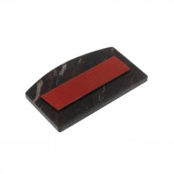 Икона в автомобиль "Молитва водителя" из черного обсидиана 6,5х4 см