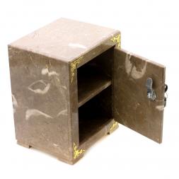Сейф средний из коричневого мрамора