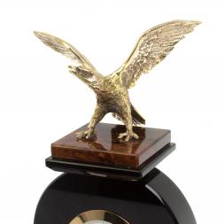 Настольный набор "Орёл" камень обсидиан