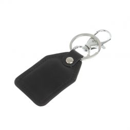 Брелок для ключей с накладкой из камня амазонит дымчатый кварц