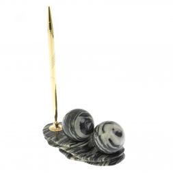 Композиция "Два шара" из мрамора с ручкой