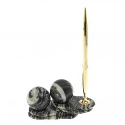 Композиция "Два шара" из мрамора с ручкой