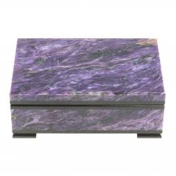 Шкатулка из чароита "Гармония" 10,5х7х4 см