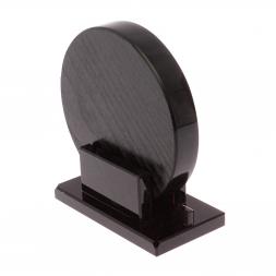 Диск из черного обсидиана 12 см (обсидиановое зеркало)