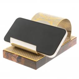 Подставка под телефон "Герб России" из яшмы Златоуст