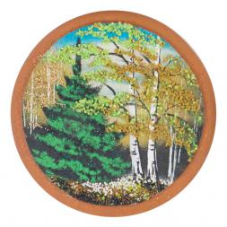 Магнит с рисунком на мдф "Весна"