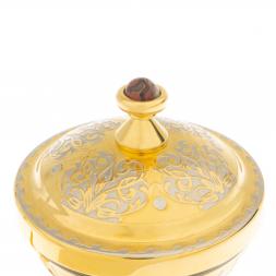 Икорница "Стерлядка" из яшмы Златоуст