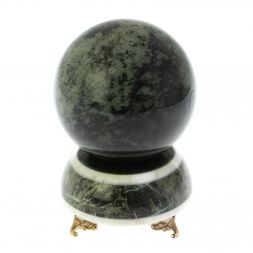 Шар на подставке 10,5 см из змеевика