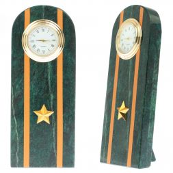 Часы "Погон майор МЧС" камень змеевик