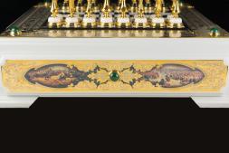 Шахматы подарочные "Баталия" покрытие золотом Златоуст