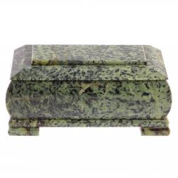 Шкатулка "Купюра" из нефрита 18х10х8,5 см