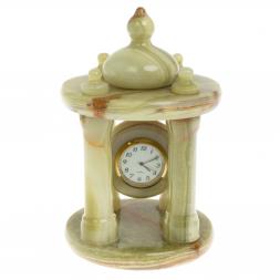 Часы настольные "Беседка" из оникса (4х7)