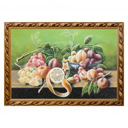Натюрморт "Фрукты" багет 46х66 см, каменная крошка