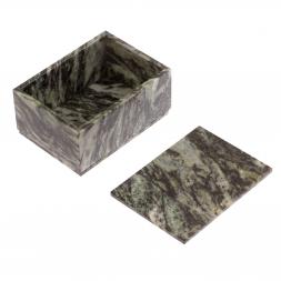 Шкатулка из змеевика 11х8х5,5 см