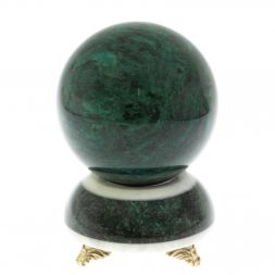 Шар "Антистресс" 12,5 см на подставке камень мрамор 12,5х12,5х18 см