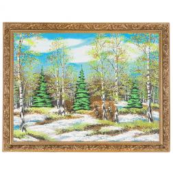 Картина "Весенний пейзаж" багет 36х46 см, каменная крошка