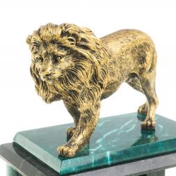 Часы "Гордый лев" камень змеевик