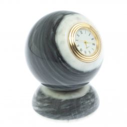 Настольные часы "Шар Антистресс" 8 см из мрамора