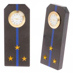 Часы "Погон старший лейтенант Авиации ВМФ" из змеевика