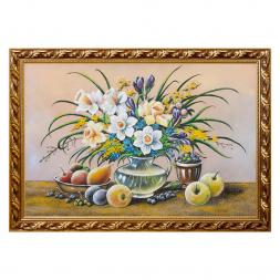 Натюрморт "Нарциссы" багет 46х66 см, каменная крошка