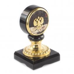 Настольный набор "Парящий орел" из яшмы и бронзы