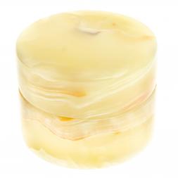 Шкатулка "Пудреница" из оникса 6х6х4,5 см (2,5)