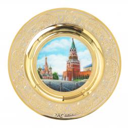Тарелка сувенирная "Москва Красная площадь" 12 см Златоуст