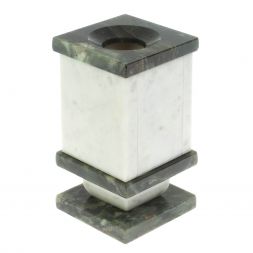 Карандашница из мрамора и темно-зеленого офиокальцита