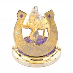 Сувенир "Подкова на удачу" чароит