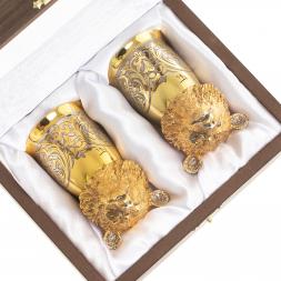 Стопки перевертыши "Медведь" 60 мл 2 шт Златоуст