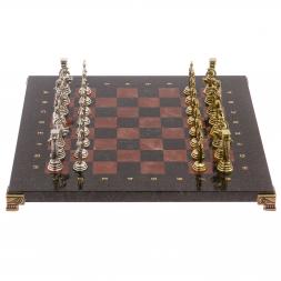 Шахматы "Афина" доска 32х32 см мрамор лемезит