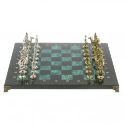 Шахматы сувенирные "Древний Египет" доска 40х40 см шабровский змеевик