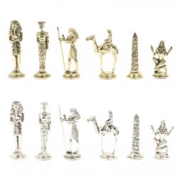 Шахматы сувенирные "Древний Египет" доска 40х40 см шабровский змеевик