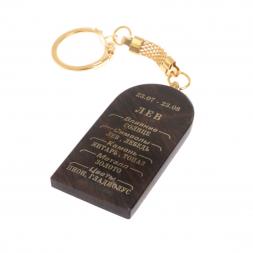 Брелок из обсидиана знак зодиака "Лев"