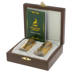 Набор из двух стопок "Лось" 40 мл Златоуст