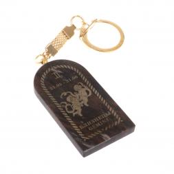 Брелок из обсидиана знак зодиака "Близнецы"